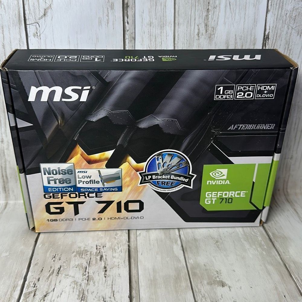 MSI Gaming GeForce GT 710 1GB DDR3 PCI-E 2.0 HDMI + DL DVI D‎